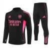 Arsenal Trenings Collegegenser 2025-26 Kvart-Zip Svart - Herre